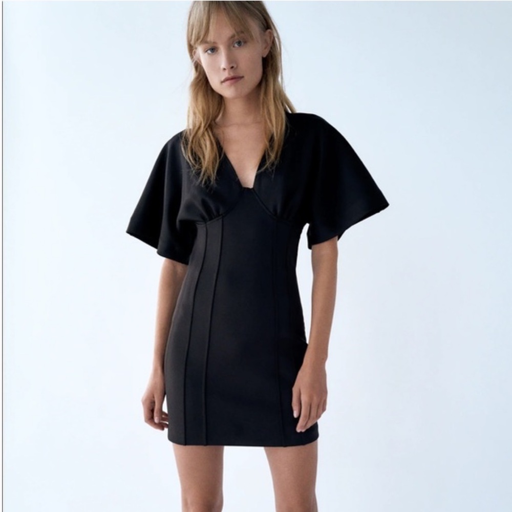 ZARA V-NECK DRESS